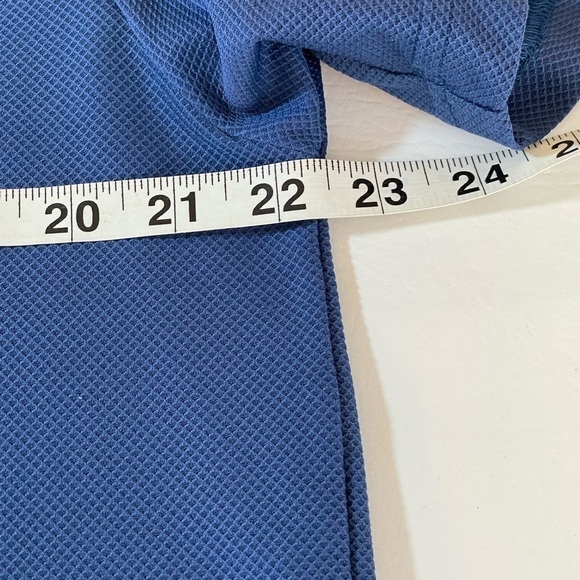 Duluth Trading Co Blue Short Sleeve Vee Neck Tee Shirt Nylon/Spandex Blend XL - Picture 4 of 7